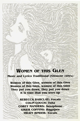 Raging Zephyr CD cover art song Women of this Glen by Rebecca Barclay